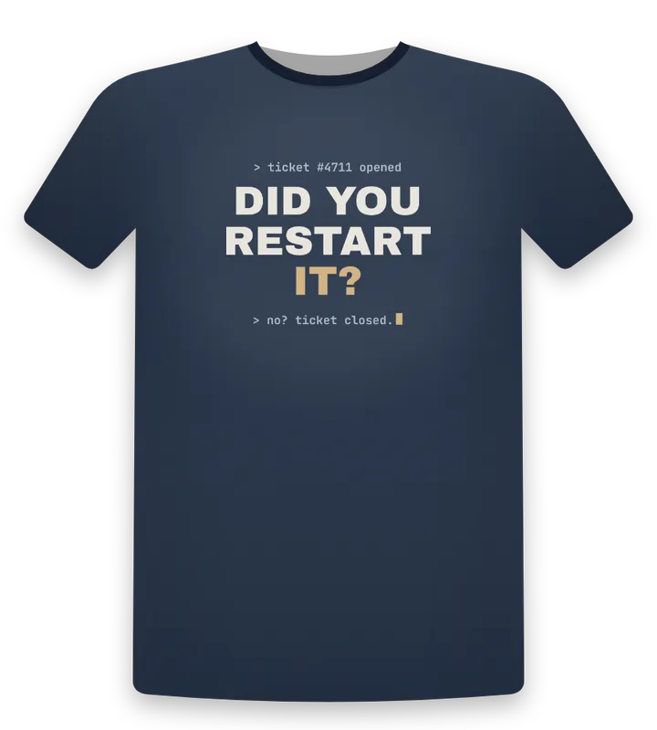 Did you restart it? tee