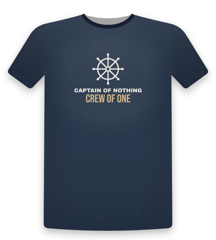 Captain of Nothing tee